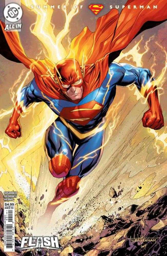 Flash #21 Cover D Tyler Kirkham Supersmash-Up Card Stock Variant NM