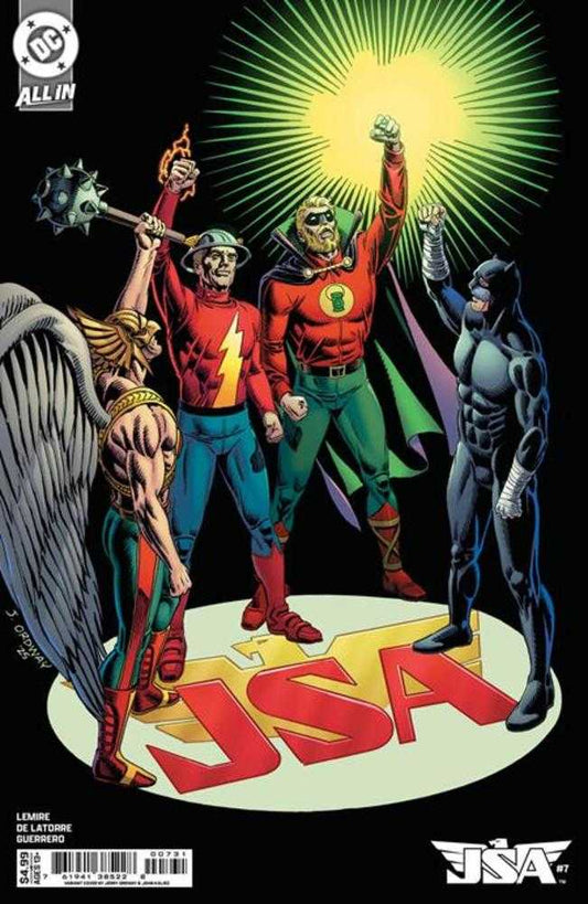 JSA #7 Cover C Jerry Ordway Card Stock Variant NM
