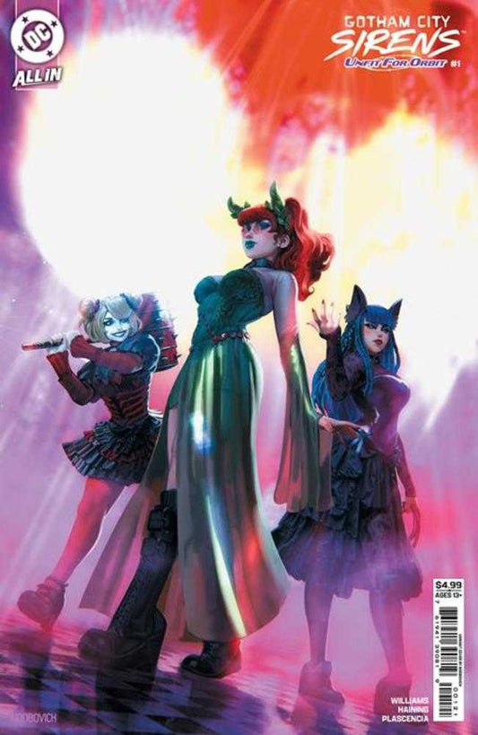Gotham City Sirens Unfit For Orbit #1 (Of 5) Cover B Noobovich Card Stock Variant NM