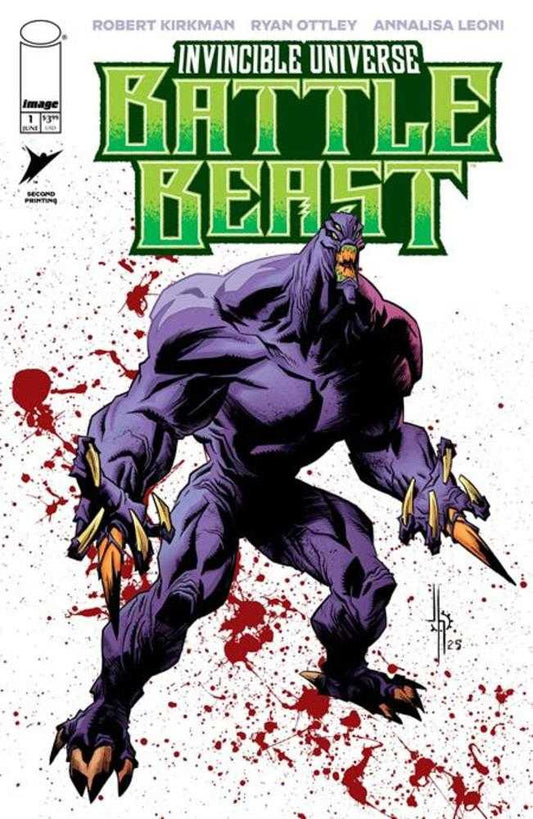 Invincible Universe Battle Beast #1 2nd Print Cover B Jason Howard Variant NM
