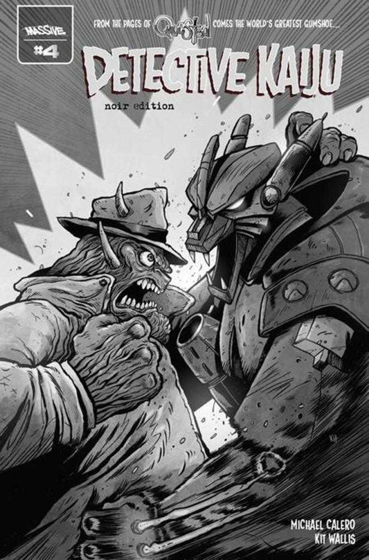 Detective Kaiju #4 (Of 4) Cover C Noir Edition Variant