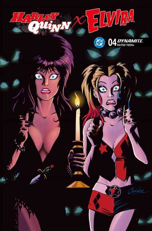 Harley Quinn X Elvira #4 Cover H 1 in 10 Amanda Conner Candle Variant