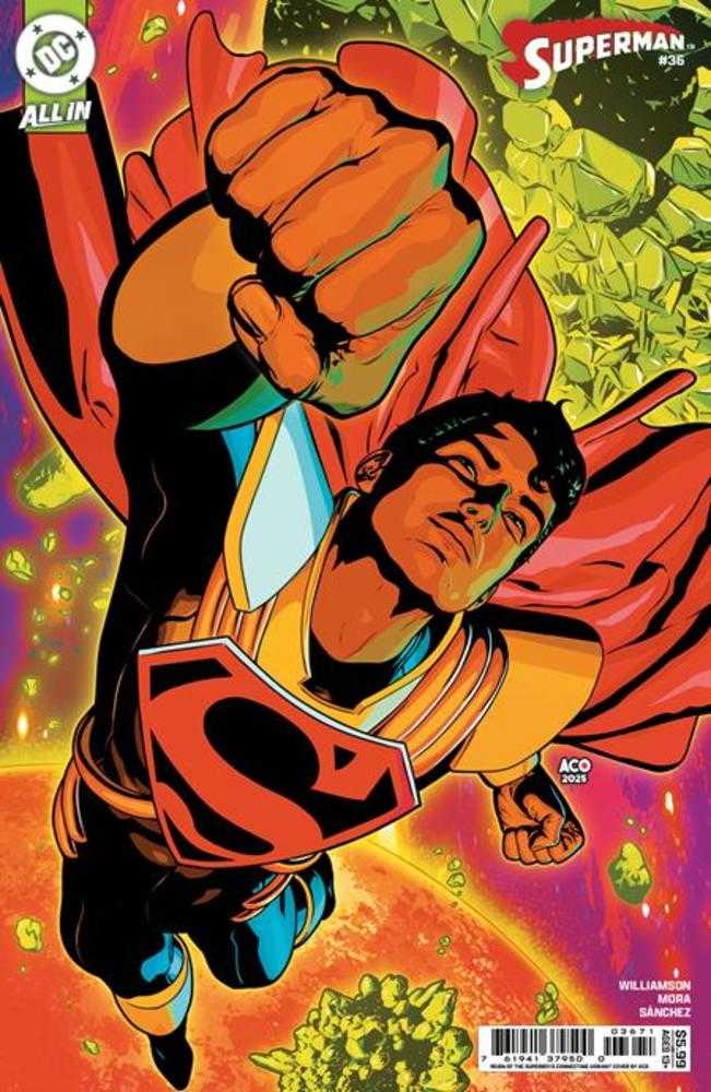 Superman #36 Cover G Aco Reign Of The Superboys Connecting Card Stock Variant