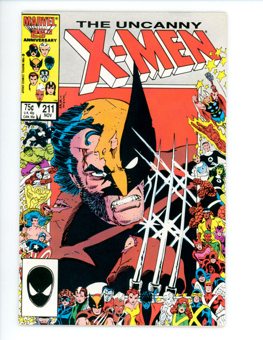 Uncanny X-Men #211  FN+  1st full App. of the Marauders