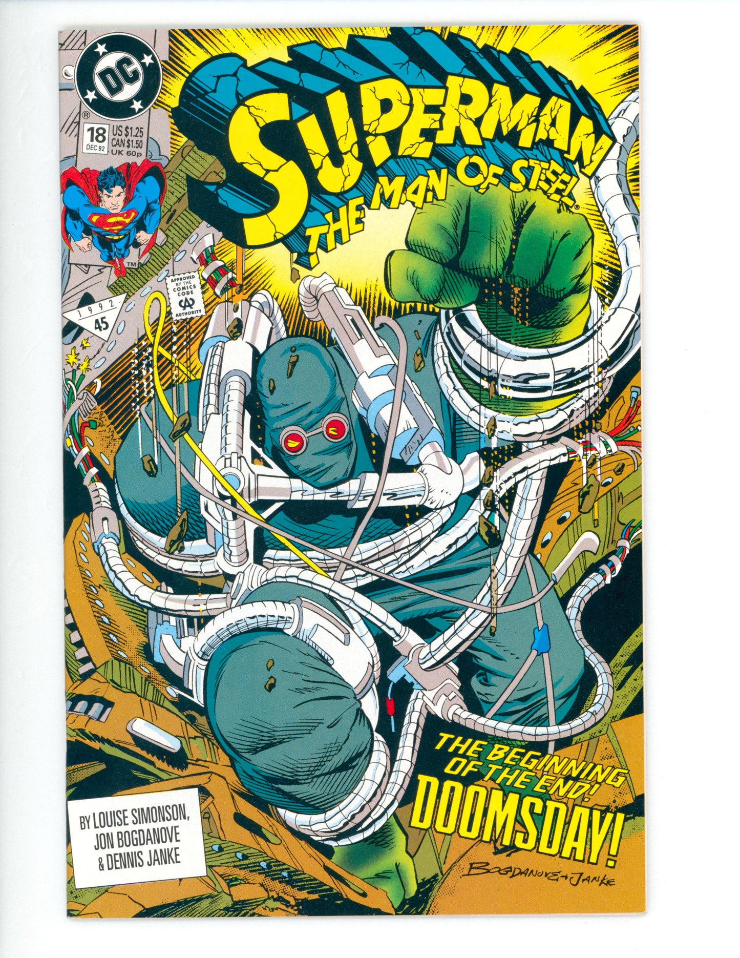 Superman the Man of Steel #18  NM  1st full App. of Doomsday