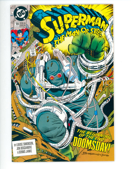 Superman the Man of Steel #18  NM  1st full App. of Doomsday