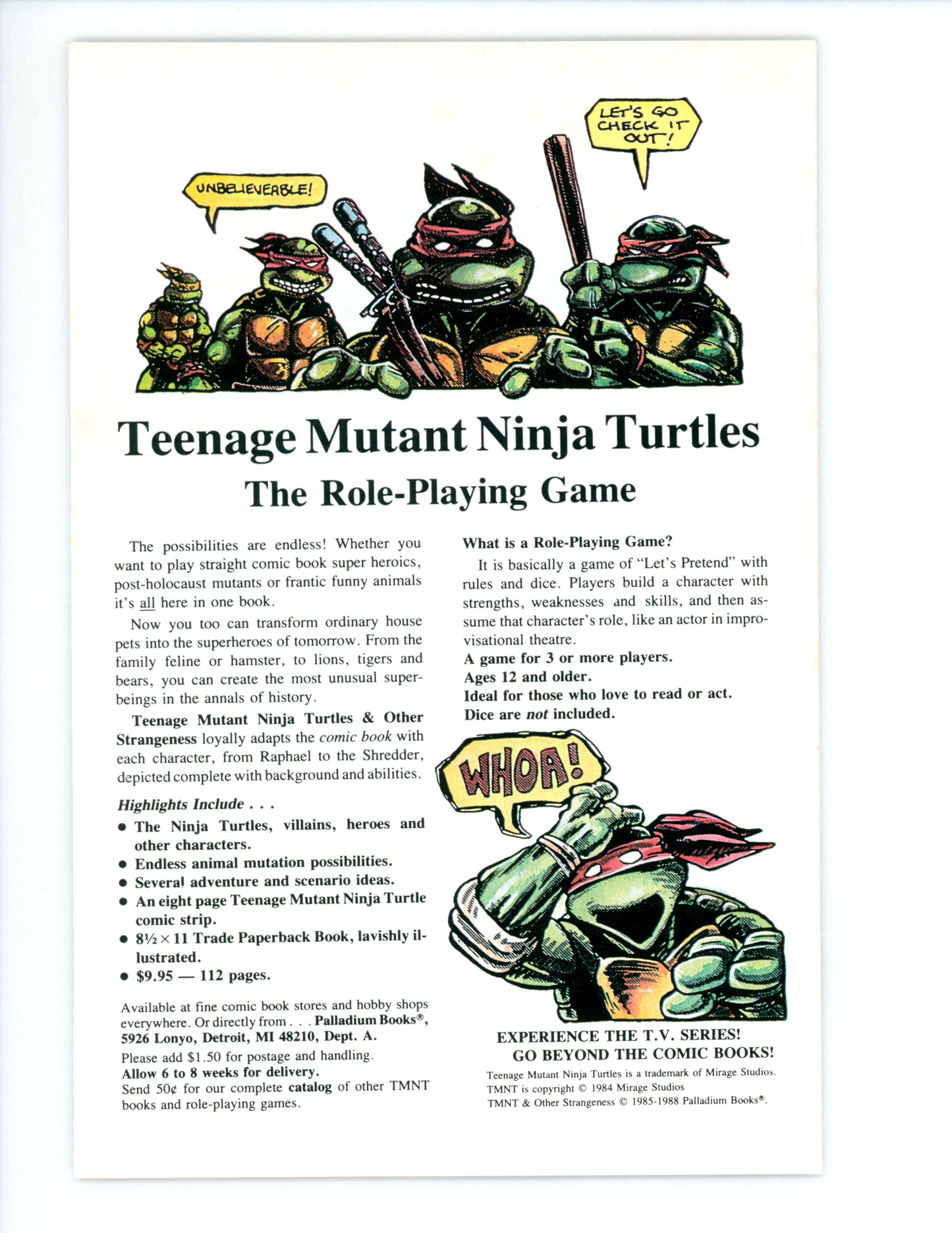 Teenage Mutant Ninja Turtles Adventures #2 FN+