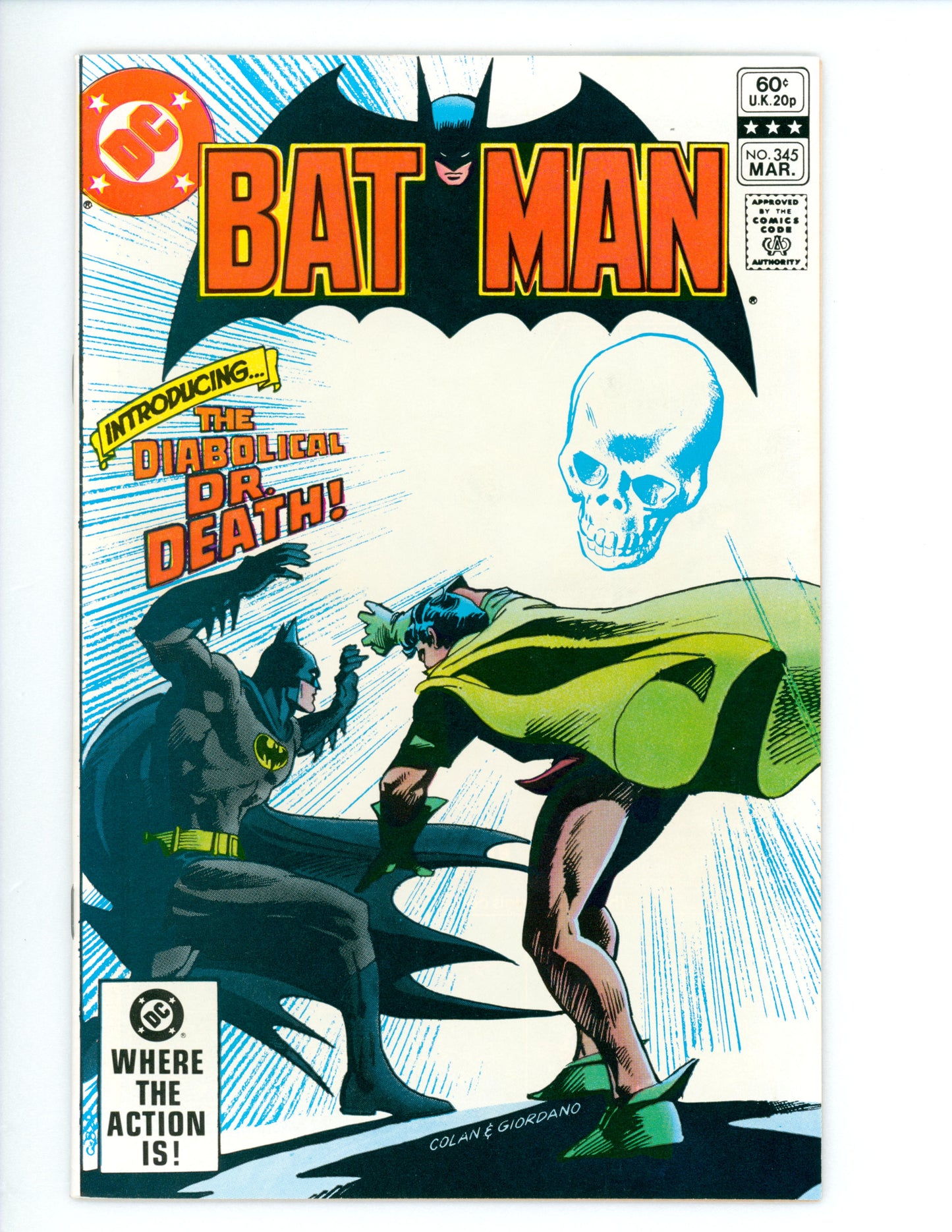 Batman #345 NM-  1st App. of new Doctor Death