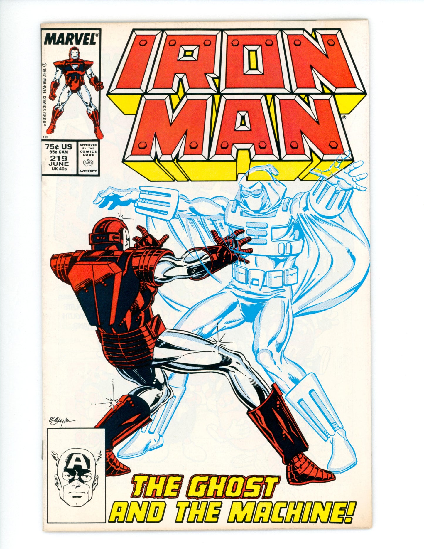 Iron Man #219  FN 1st App. of the Ghost