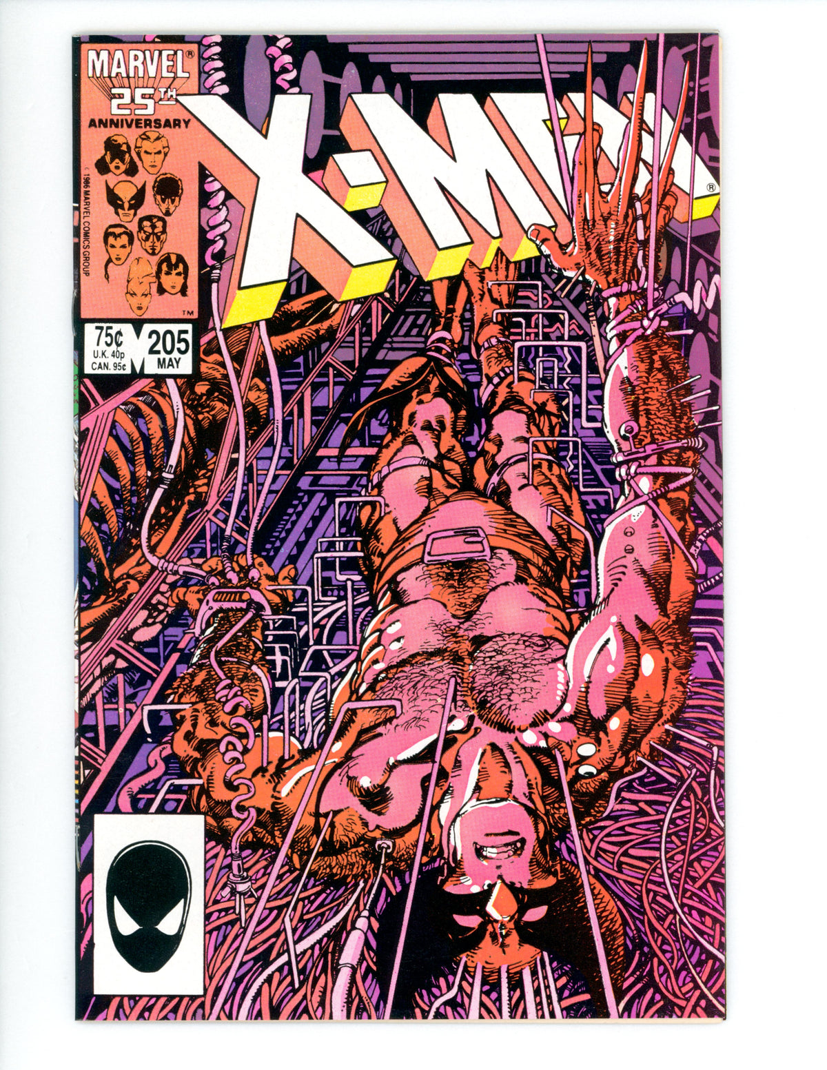 Uncanny X-Men #205  NM-  Origin of Lady Deathstrike