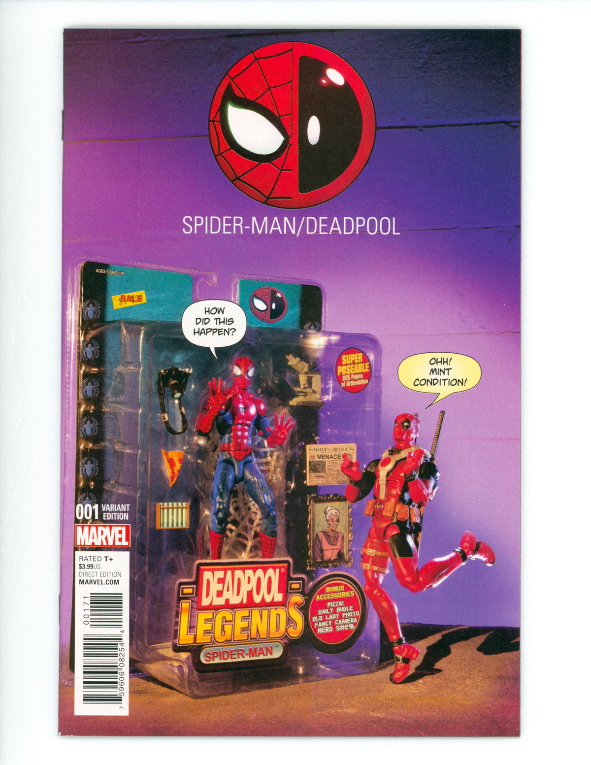 Spider-Man Deadpool #1 Action Figure Photo Variant NM