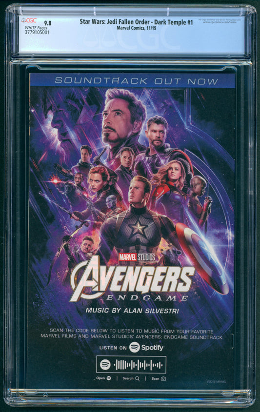 Star Wars Jedi Fallen Order Dark Temple #1 (Of 5) CGC 9.8