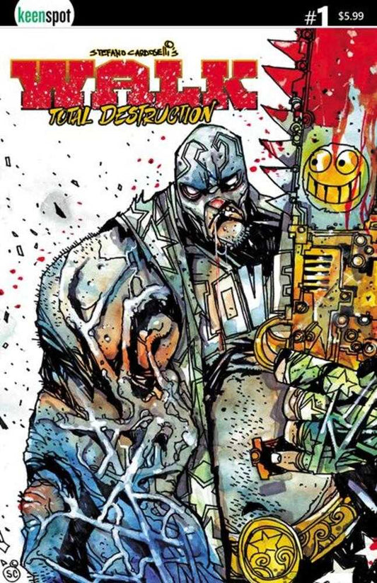 Walk Total Destruction #1 (One Shot) Cover A Stefano Cardoselli Smileysaw