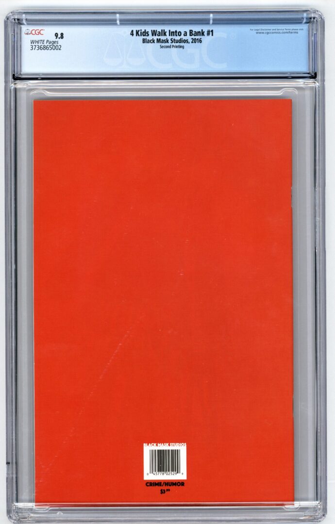4 Kids Walk into a Bank #1  CGC 9.8  2nd Print