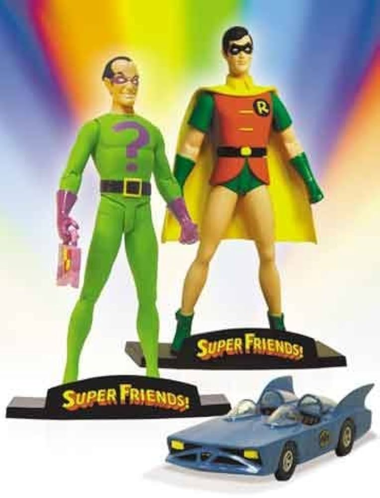 DC Direct Super Friends Deluxe Action Figure Set Robin/Riddler