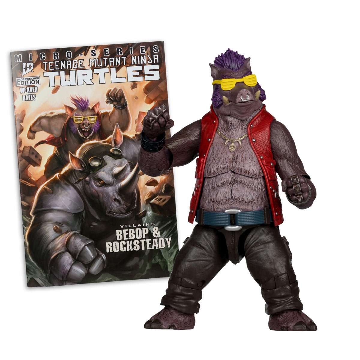 Teenage Mutant Ninja Turtles Page Punchers 5-Inch Scale with Comic Book Bebop