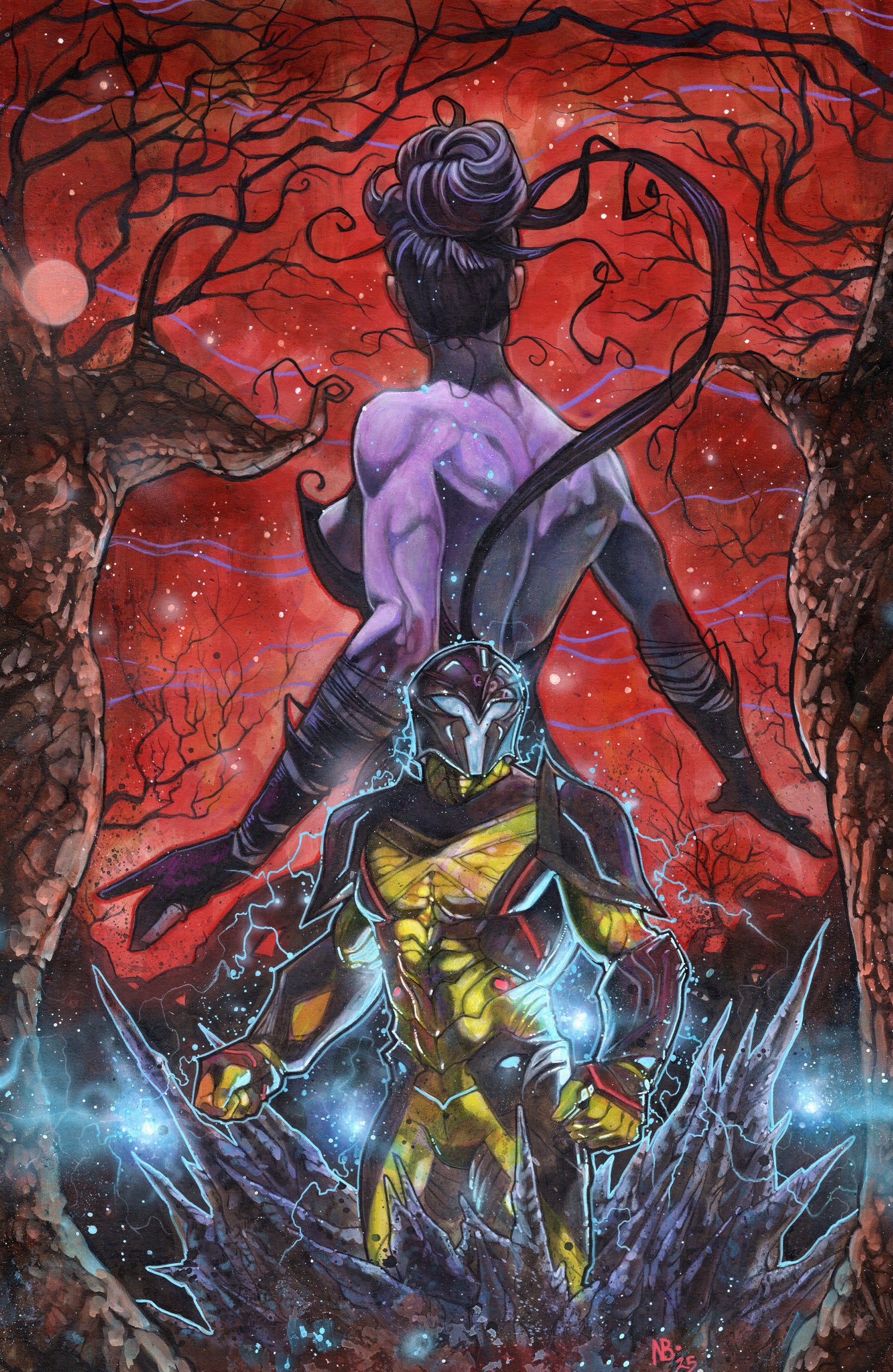 Valiant Beyond: The X O Manowar #5  The God Hunt #1 Variant D (Birr Full Art)