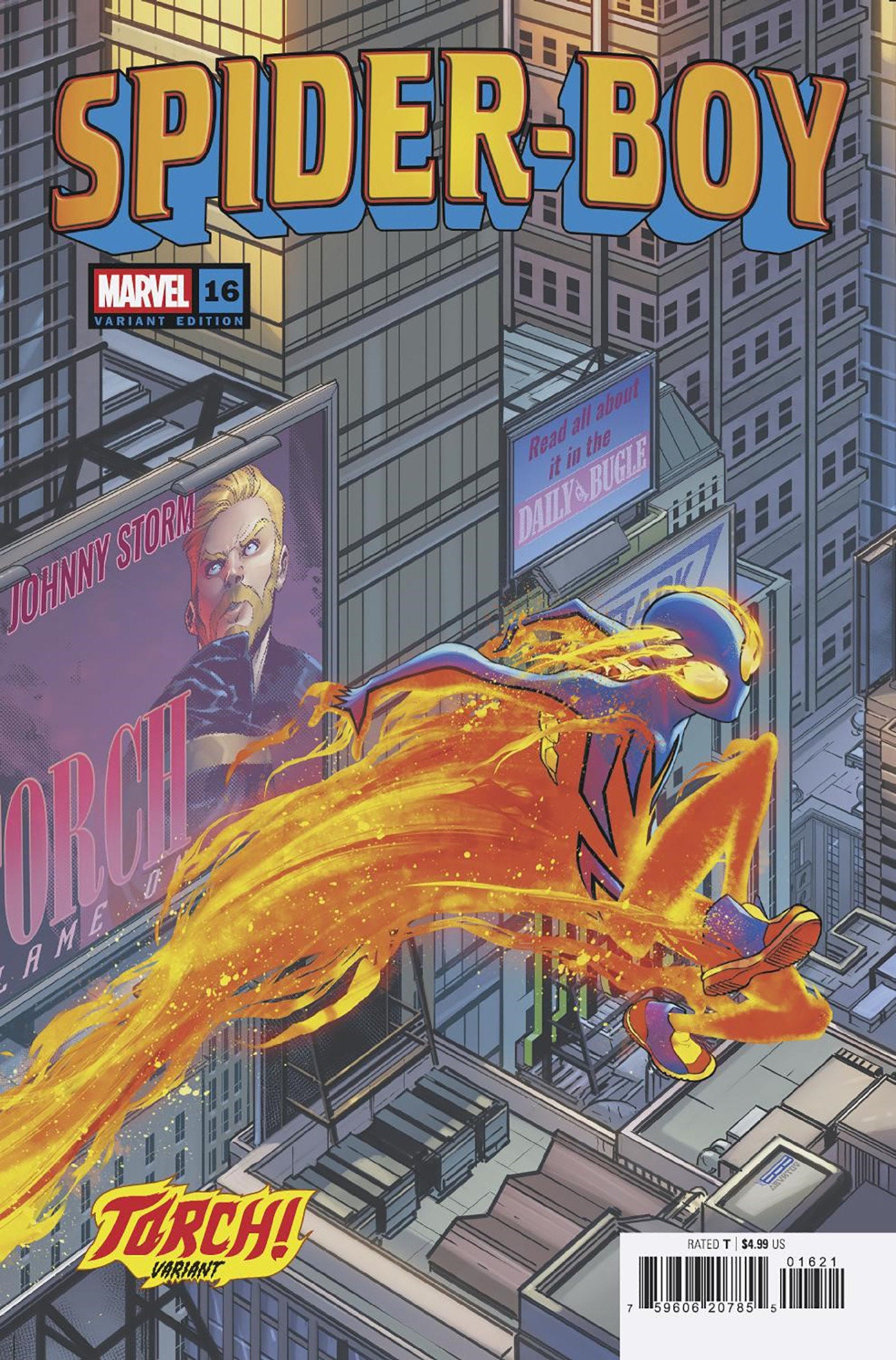 Spider Boy #16 David Baldeon Torch! Variant