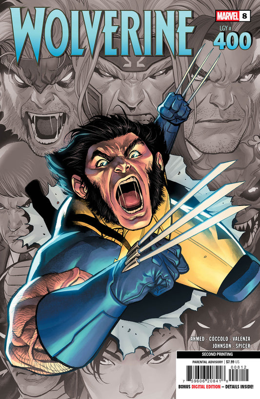Wolverine #8 Martin Coccolo 2nd Print Variant NM