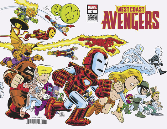 West Coast Avengers #6 Chris Giarrusso Marvel Universe Connecting Wrap Variant NM