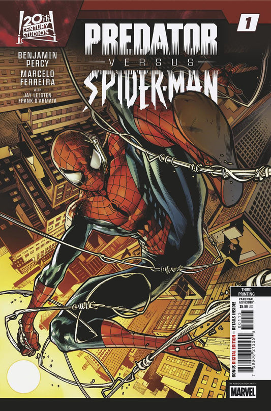 Predator vs. Spider-Man #1 Marcelo Ferreira 3RD Printing Variant NM