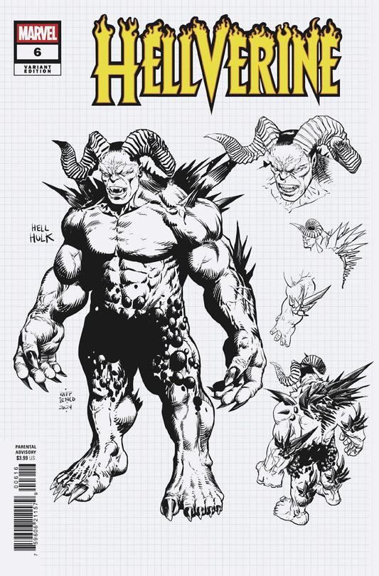Hellverine #6 Raffaele Ienco Design 1:10 Variant NM