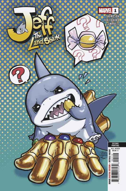 Jeff The Land Shark #1 Rickie Yagawa 2nd Print Variant NM