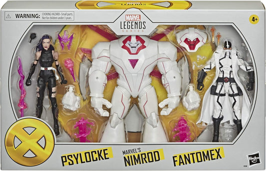 Marvel Legends Psylocke Nimrod Fantomex 3 Pack