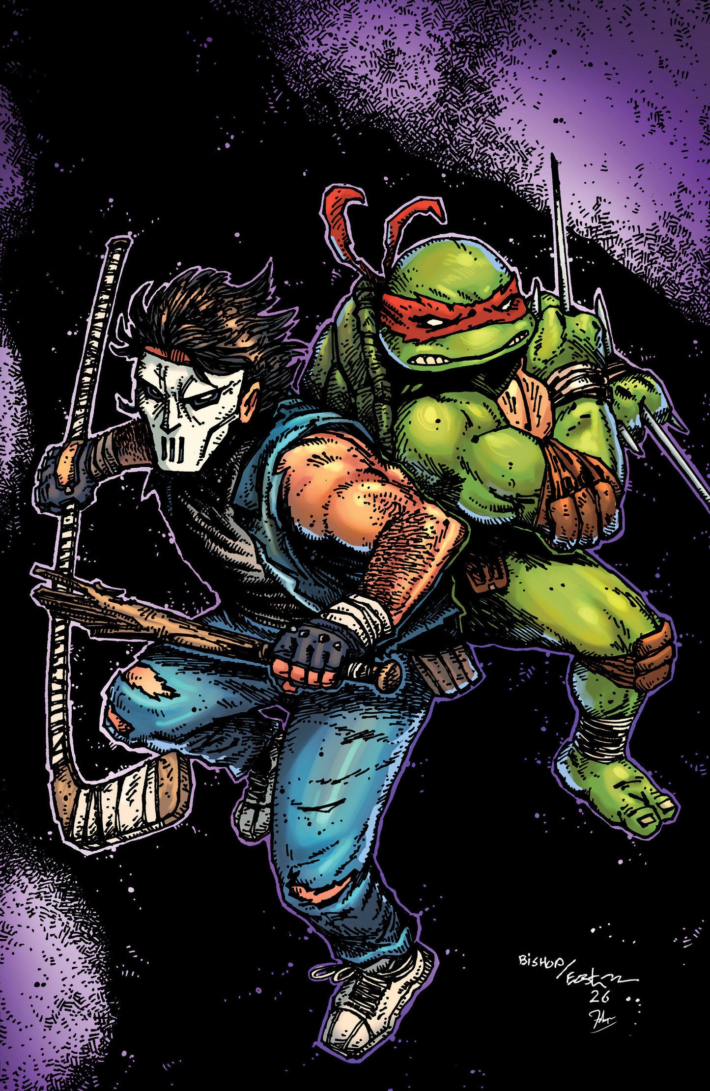 Teenage Mutant Ninja Turtles #16 Variant Ri (25) (Eastman & Bishop Full Art)