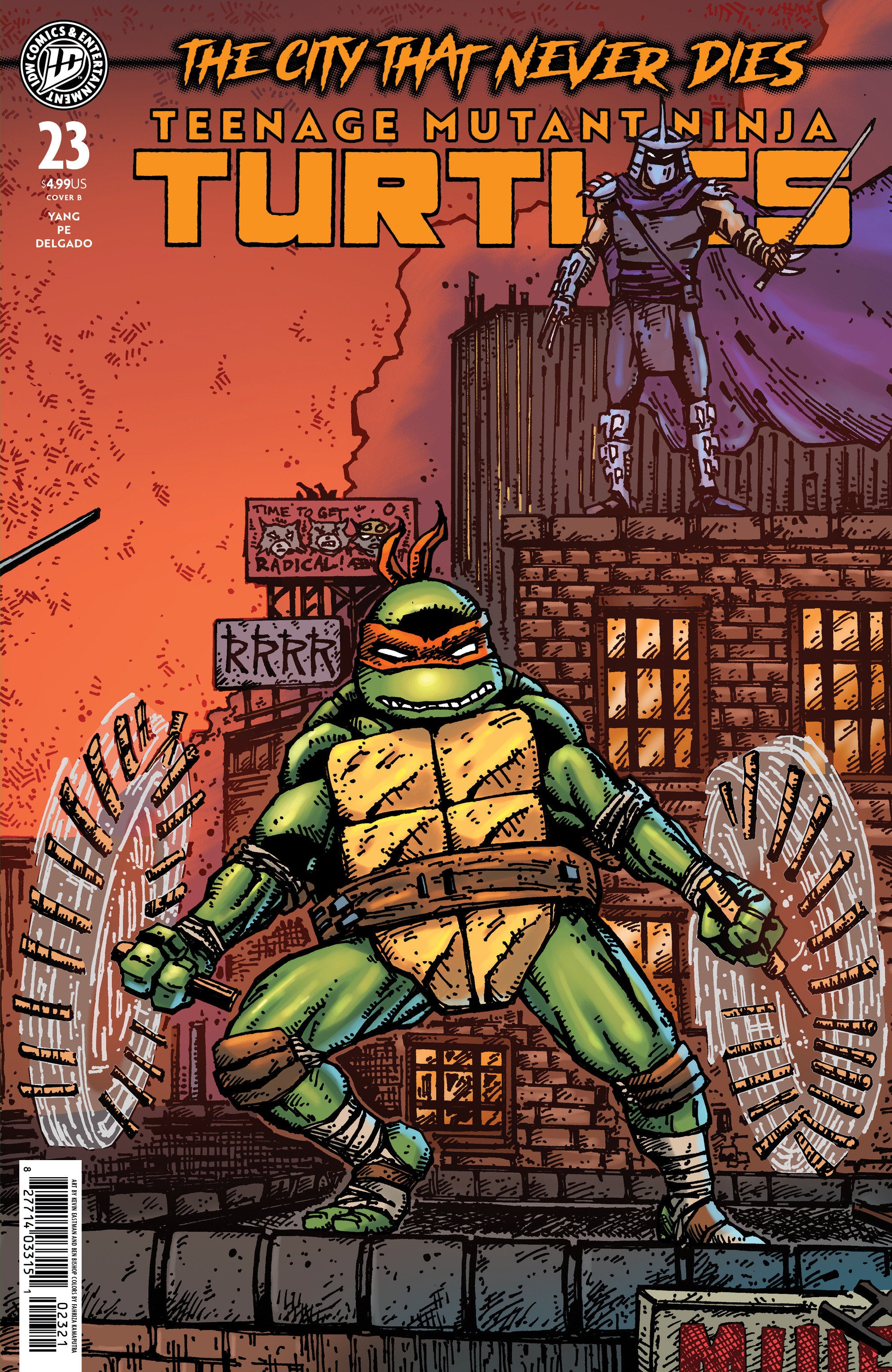 Teenage Mutant Ninja Turtles #23 Variant B (Eastman & Bishop