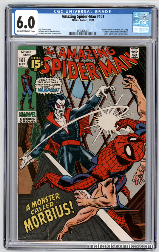 Amazing Spider-Man #101 CGC 6.0 1st App. of Morbius