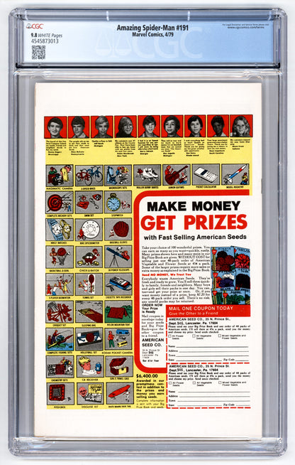 Amazing Spider-Man #191  CGC 9.8