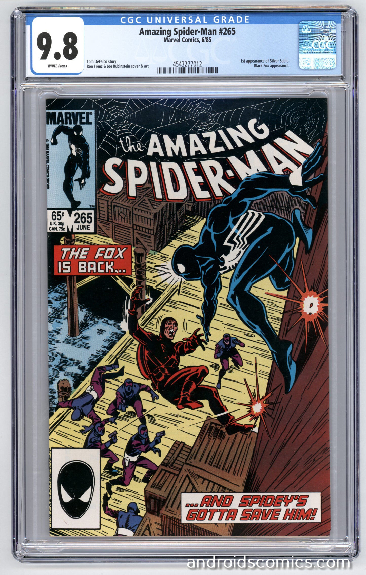 Amazing Spider-Man #265  CGC 9.8  1st App. of Silver Sable