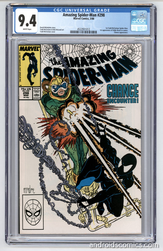 Amazing Spider-Man #298CGC 9.41st App. of Eddie Brock in cameo