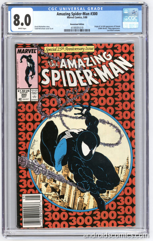 Amazing Spider-Man #300  CGC 8.0  Origin & 1st App. of Venom