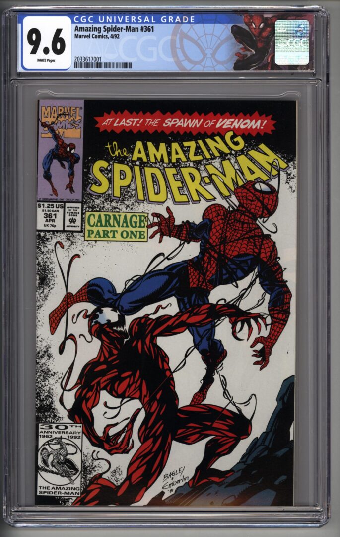 Amazing Spider-Man #361  CGC 9.6  1st appearance of Carnage