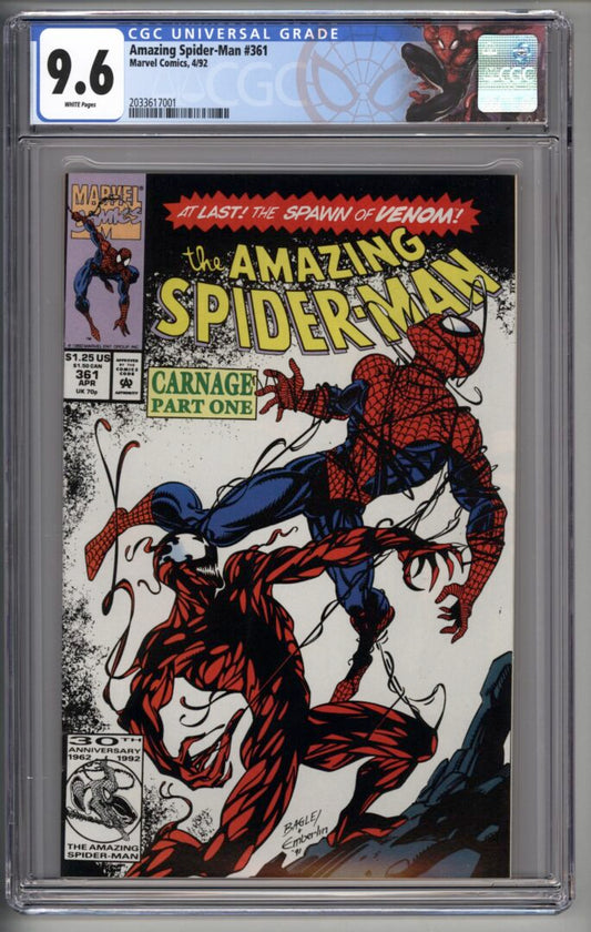 Amazing Spider-Man #361  CGC 9.6  1st appearance of Carnage