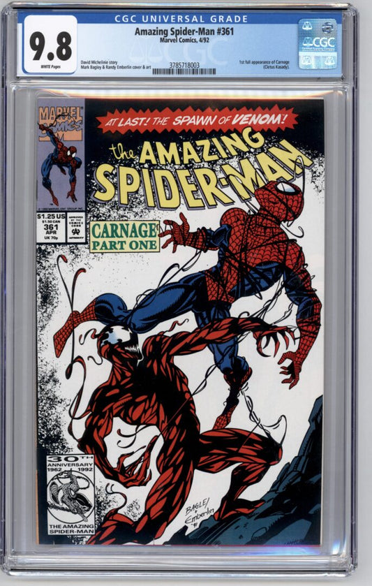 Amazing Spider-Man #361  CGC 9.8  1st App. of Carnage