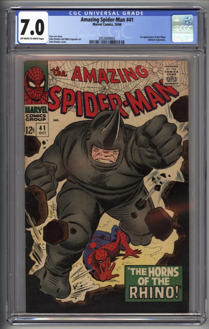Amazing Spider-Man #41  CGC 7.0  1st appearance of the Rhino