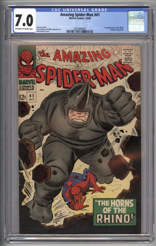 Amazing Spider-Man #41  CGC 7.0  1st appearance of the Rhino