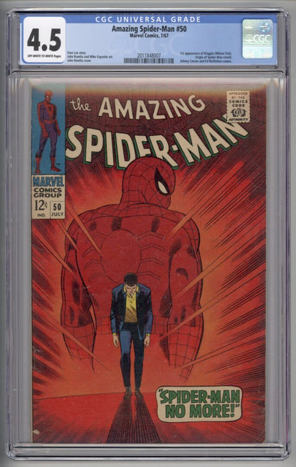 Amazing Spider-Man #50  CGC 4.5  1st appearance of the Kingpin