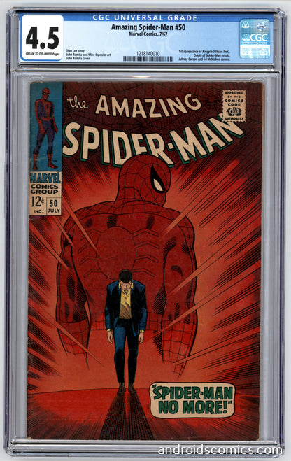 Amazing Spider-Man #50  CGC 4.5  1st appearance of Kingpin