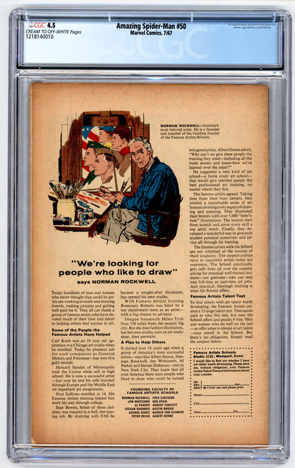 Amazing Spider-Man #50  CGC 4.5  1st appearance of Kingpin