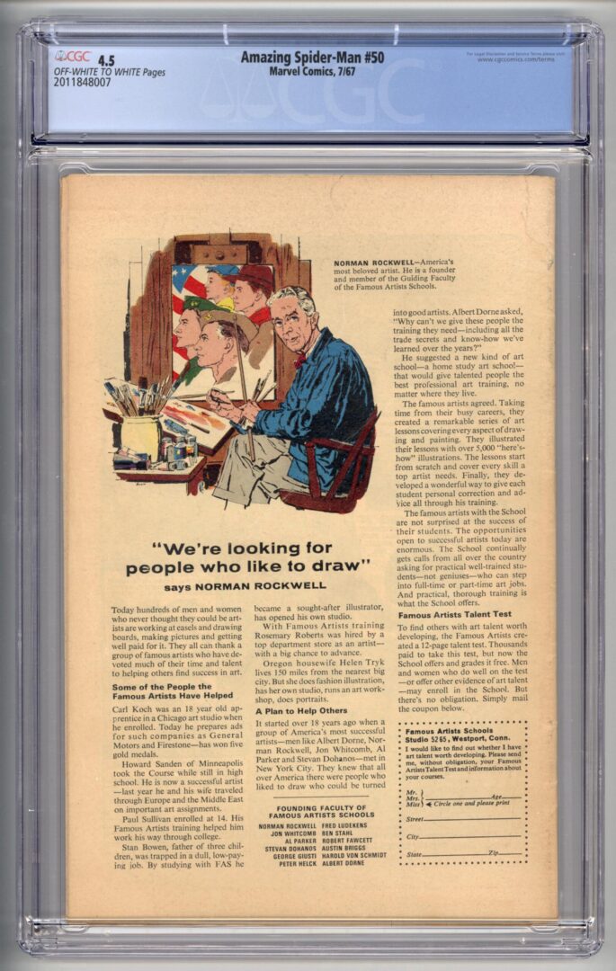 Amazing Spider-Man #50  CGC 4.5  1st appearance of the Kingpin