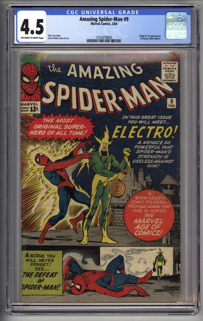 Amazing Spider-Man #9  CGC 4.5  1st appearance of Electro