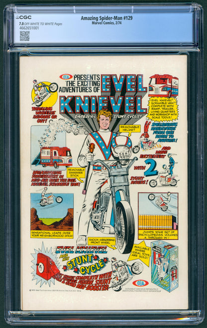 Amazing Spider-Man #129 CGC 7.0 1st App of the Punisher