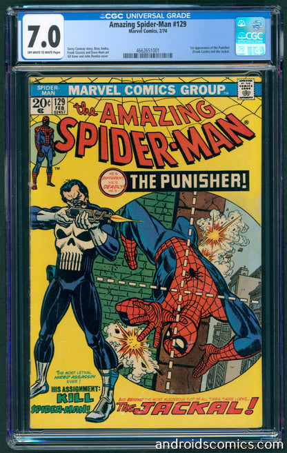 Amazing Spider-Man #129 CGC 7.0 1st App of the Punisher