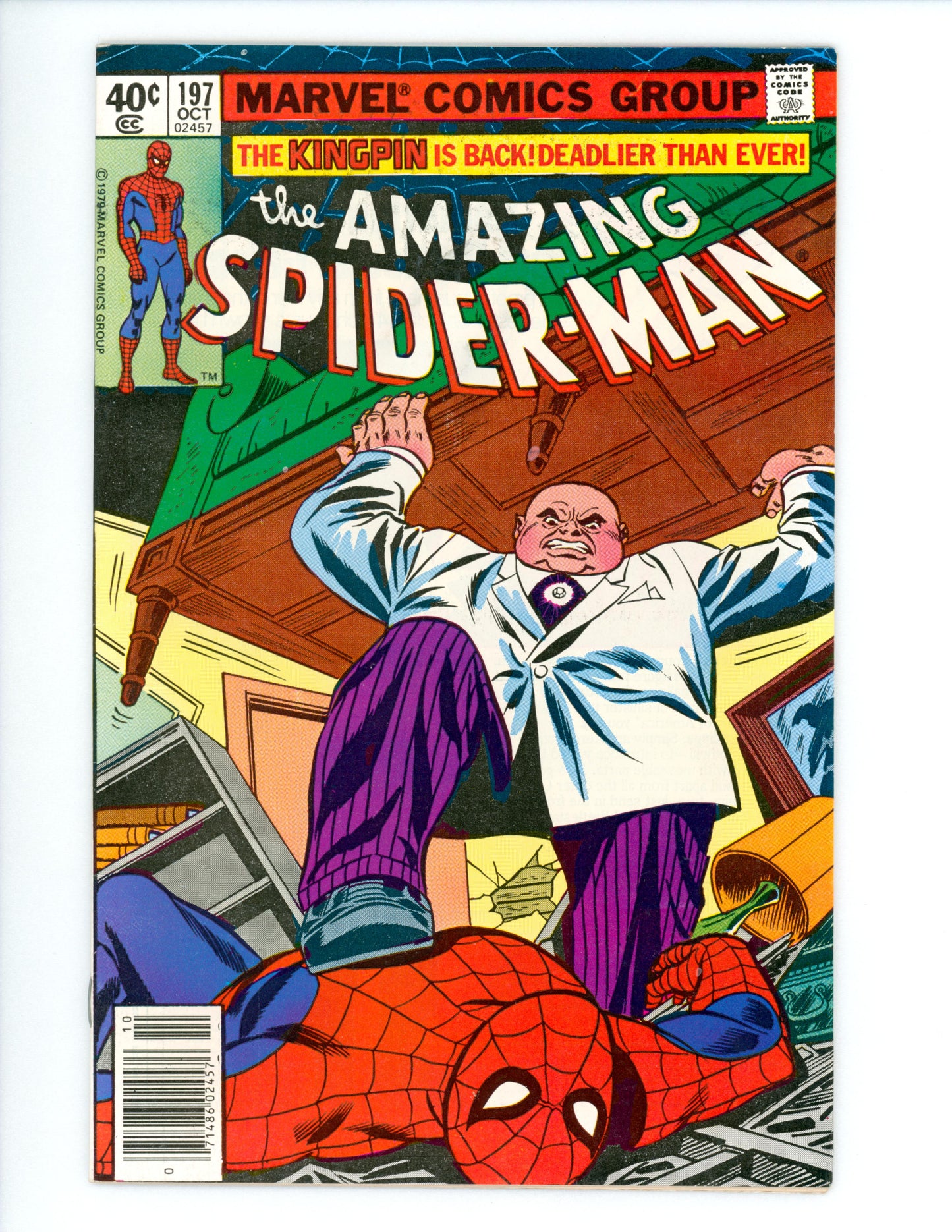 Amazing Spider-Man #197 FN Newsstand