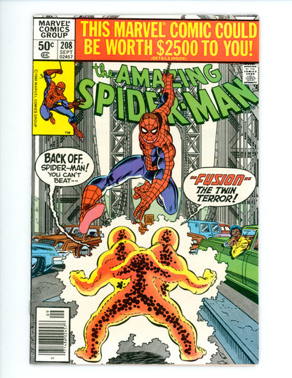 Amazing Spider-Man #208 VF- Newsstand