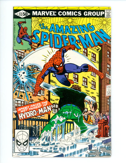 Amazing Spider-Man #212 VF- Origin & 1st App. of Hydro-Man